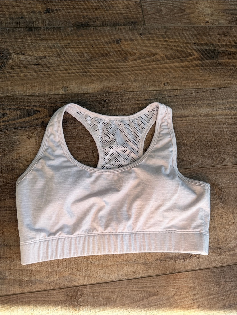 ZYIA White Bomber Bra (medium)